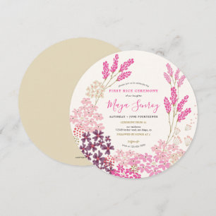 Convite Cerimônia do Primeiro Arroz do Prado Rosa