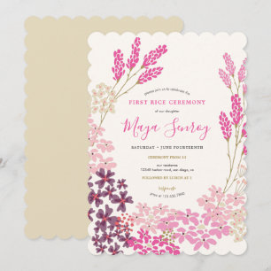 Convite Cerimônia do Primeiro Arroz do Prado Rosa