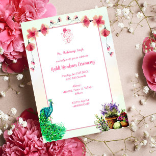 Convite Cerimônia Haldi Kumkum