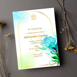Convite Cerimônia Haldi Kumkum