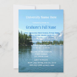 Convite cerimônia impressionante de formatura paisagística