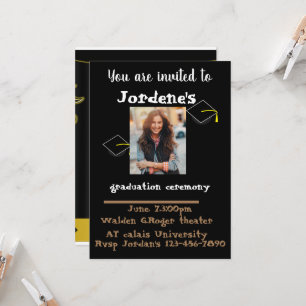 Convite Cerimônia personalizada de graduação,