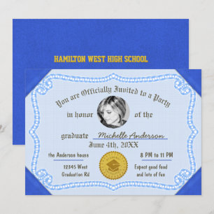 Convite Certificado de licenciatura em fotografia de 2020