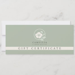 Convite Certificado de Presente de Spa de Cabeça Profissio