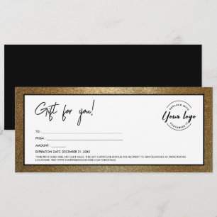 Convite Certificado de presente para adicionar logotipo Do