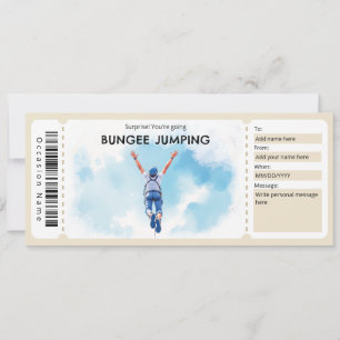 Convite Certificado de Presente para Passe de Salto de Bun