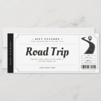 Certificado de Voucher de Passagem de Viagem Surpr