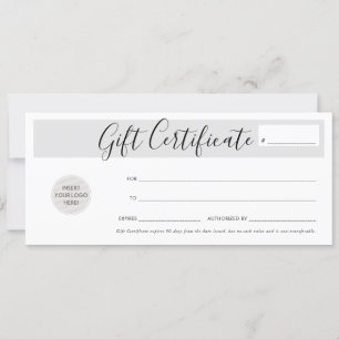 Convite CERTIFICADO GIFT comprovante de negócios chic eleg