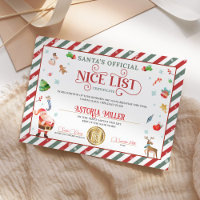 Certificado Oficial da Lista de Boas Festas de Nat