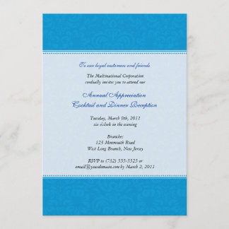 Convite Cerulean de Damask Corporativo