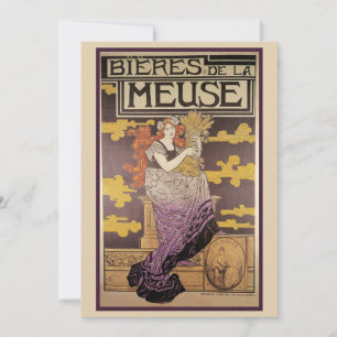 Convite Cerveja da Meuse por Marc Auguste Bastard