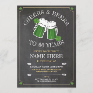Convite Cerveja de Aniversário Dia de São Patrício