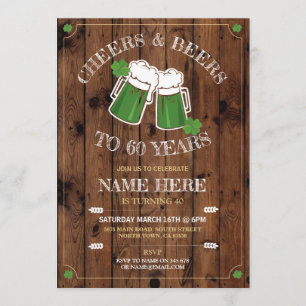 Convite Cerveja de Aniversário Dia de São Patrício em Made