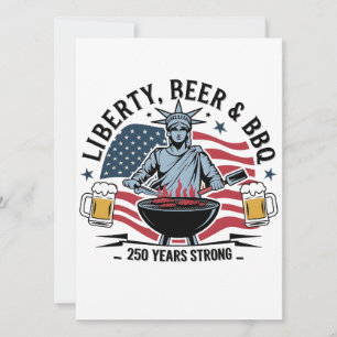 Convite Cerveja e churrasco Librity 250 anos fortes 4 de j