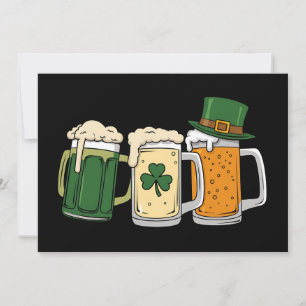 Convite Cerveja Irlandesa Bandeira da Irlanda Dia de São P
