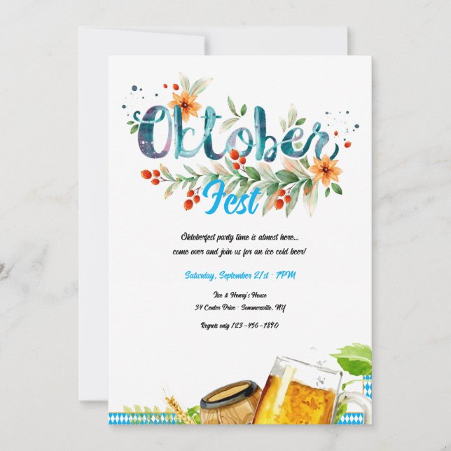 Convite Cerveja Oktoberfest (Frente)