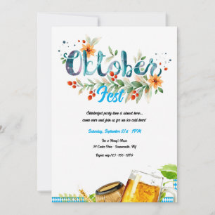 Convite Cerveja Oktoberfest