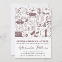 Cerveja Rústica Vintage Homens 36º aniversário