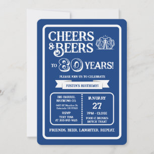 Convite Cervejaria Pub Aniversário Aclamado e Cervejas por