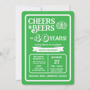 Convite Cervejaria Pub Aniversário Aplausos e Cervejas par