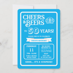 Convite Cervejaria Surpresa Brinda 50 Anos com Cervejas e