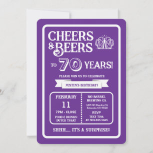 Convite Cervejaria Surpresa Brinda 70 Anos com Cervejas e 