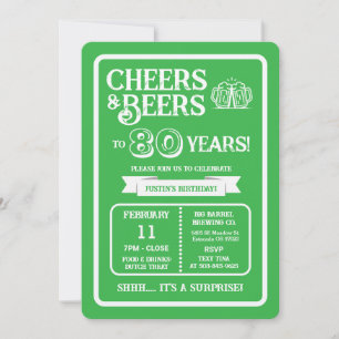Convite Cervejaria Surpresa Brinda 80 Anos com Cervejas e 