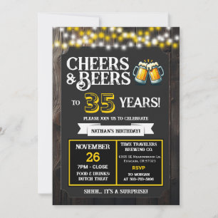 Convite Cervejaria Surprise comemora 35 anos com Cheers e 