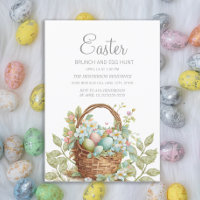 Cesta de Páscoa Elegante Brunch Caça ao Ovo