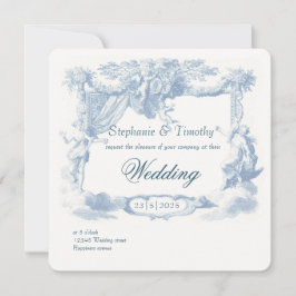 Convite Cesto Barroco Azul-Dusty Vitorioso