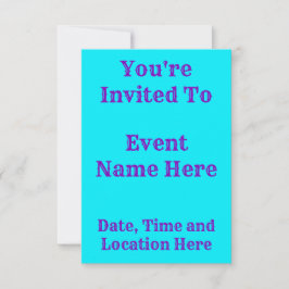 Convite Céu Azul Arco-Íris Melado