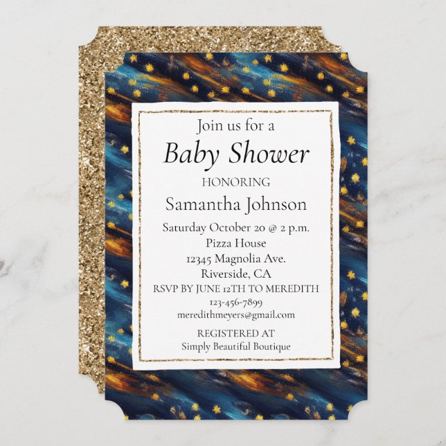 Convite Céu das Estrelas (Frente/Verso)