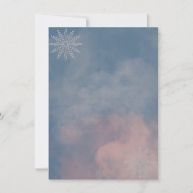 Convite Céu das Estrelas e Nuvens (Frente)