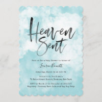 Céu Enviado| Chá de fraldas| Azul