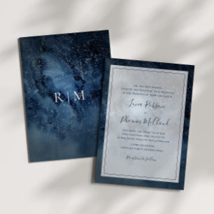 Convite Céu Noturno Celestial com Armamento Tradicional d