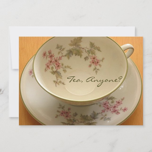 Convite CHÁ, ALGUÉM?convite (Frente)