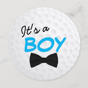 Convite Chá Arco de Tie Baby Boy de Golf