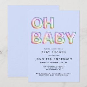 Convite Chá Baby Blue Boy