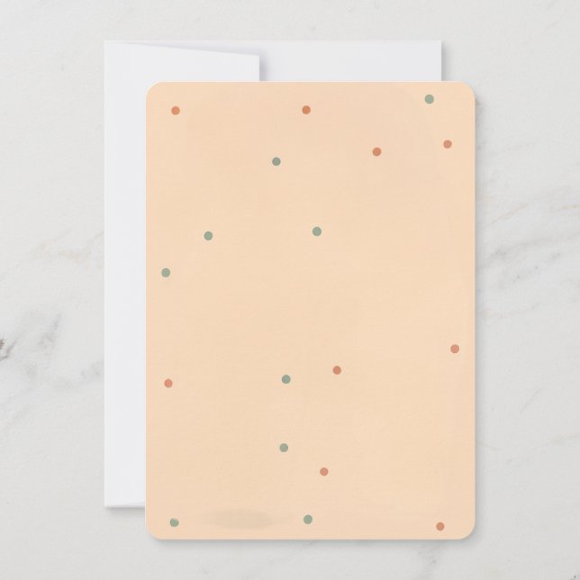 Convite Chá Boba Pastel Neutro em Gênero Kawaii para Chás  (Verso)