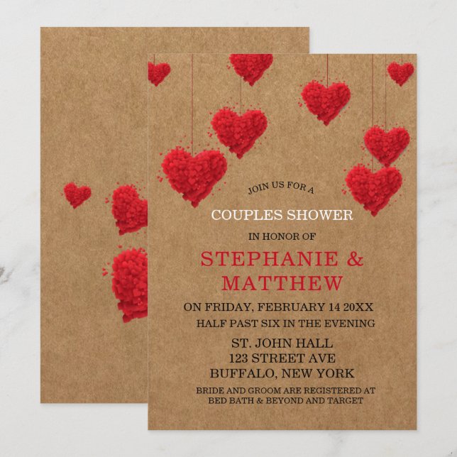 Convite Chá Casal (Frente/Verso)