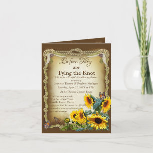 Convite chá Casal casando