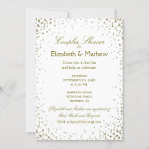 Chá casal | Dourado Confetti