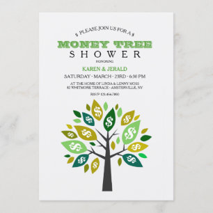 Convite Chá da árvore de moeda