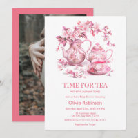 Chá da Flor Teapot Hora do Chá Baby Shower 