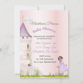 Convite Chá da Princesa Rosa