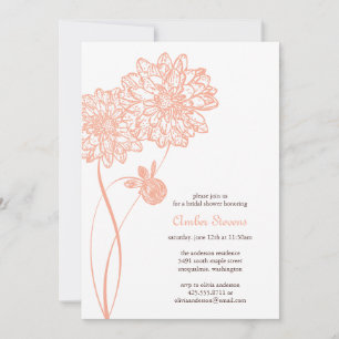 Convite Chá Dahlias/Convite de festas