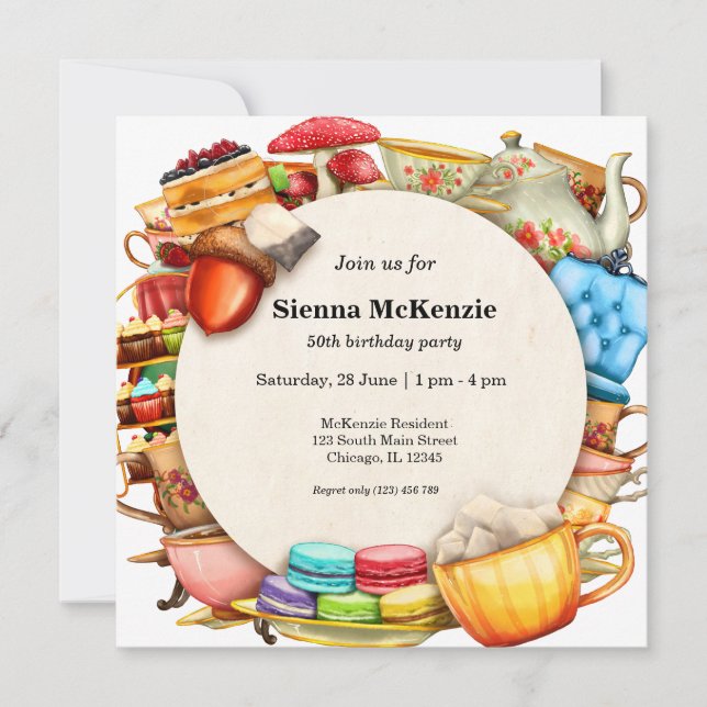 Convite Chá de bebê (Frente)