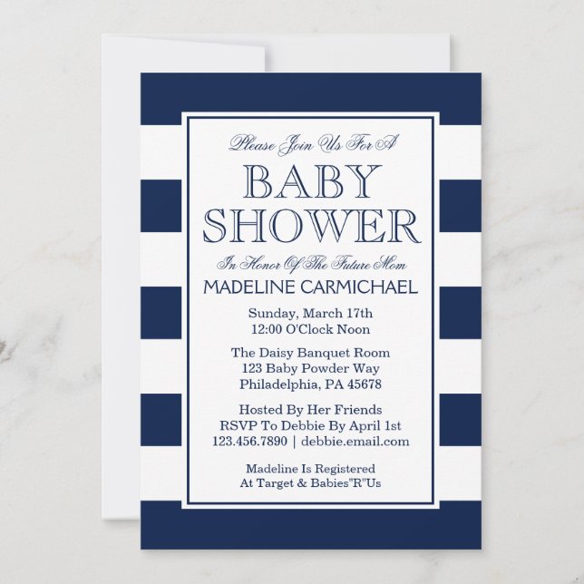 Convite Chá de Bebê (Frente)