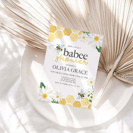 Convite Chá de Bebê Abelhinha Mel Little Honey Bee Baby Sh