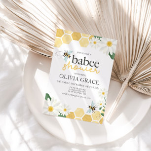 Convite Chá de Bebê Abelhinha Mel Little Honey Bee Baby Sh